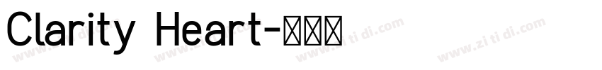 Clarity Heart字体转换